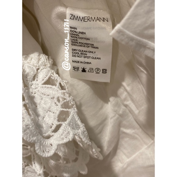 NWT Zimmermann Wayfarer Flutter Mini Dress US4 - Picture 10 of 12